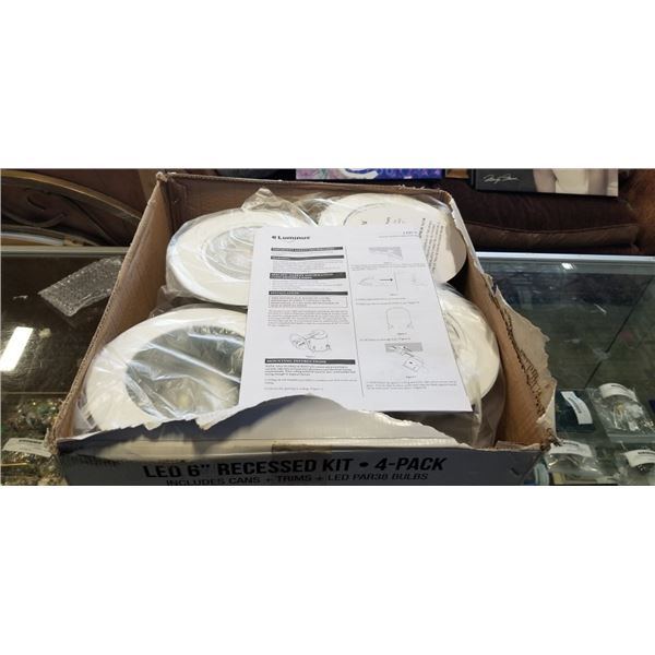 4 NEW LED RECESSED CEILING LIGHT KITS