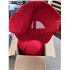 Image 4 : LOT OF CURTAINS AND CUSHION COVERS, AND 12 NEW RED BALL CAPS