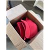 Image 5 : LOT OF CURTAINS AND CUSHION COVERS, AND 12 NEW RED BALL CAPS