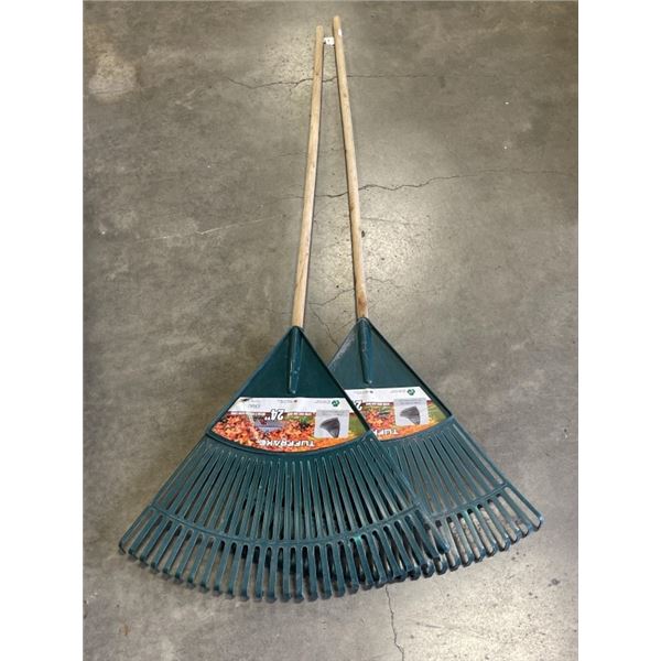 2 NEW PLASTIC RAKES