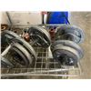 Image 2 : LARGE LOT OF STEEL DUMBELLS AND PLATES