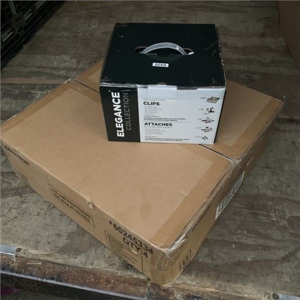 CASE OF FOUR NEW ELEGANCE RAILING FASTENERS 1000 COVERS 1024 FT RETAIL $720