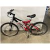 Image 1 : IRONHORSE RED FULL SUSPENSION MOUNTAIN BIKE