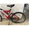 Image 2 : IRONHORSE RED FULL SUSPENSION MOUNTAIN BIKE