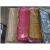 Image 2 : NEW BATH MATTS AND TOWELS, 2 28X56 INCH BATH TOWELS, 1 40X70 BEACH TOWEL, 2 23.5 X 35.5 SOFT FOAM BA