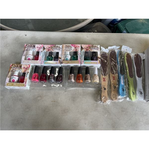 NEW OPI AND BIO CHIC NAIL POLISH, FILES ETC