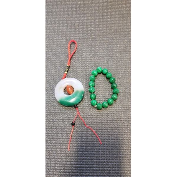 JADE BRACELET AND PENDANT