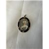 Image 1 : VINTAGE HAND PAINTED PORTRAIT PENDANT MARKED CORO