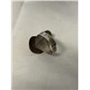 Image 2 : VINTAGE STERLING SILVER AND 18K GOLD RING SELF ADJUSTABLE SIZE, MARKED 925