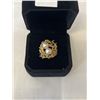 Image 1 : 1970'S PEARL RING MARKED 18KT HGE ESPO