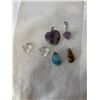 Image 1 : 6 SEMI PRECIOUS STONE PENDANTS