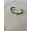 Image 1 : STERLING SILVER HAND ENGRAVED BABY OPEN CUFF BANGLE MARKED STERLING "W"