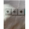 Image 2 : 3 EARLY QUEEN ELIZABETH II SILVER DIMES 1959, 1960, 1961 .800 SILVER