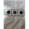 Image 1 : 3 CANADIAN LARGE CENTS ALL OVER 100 YEARS OLD 1915, 1916, 1917 KING GEORGE V