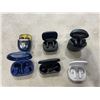 Image 2 : 6 ASSORTED PAIRS OF BLUETOOTH EARBUDS,