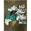 Image 1 : 5 NEW LADIES MEDIUM COSTUMES WITH CAPE, HAT, STOCKINGS, BOW, SHORTS AND SHIRT