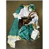 Image 2 : 5 NEW LADIES MEDIUM COSTUMES WITH CAPE, HAT, STOCKINGS, BOW, SHORTS AND SHIRT