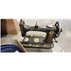 Image 3 : VINTAGE SEAMSTRESS ROTARY SEWING MACHINE AND VINTAGE ITEMS INCLDUING WASHBOARD, KNIFE SHARPENER ETC