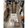 Image 1 : 4 FRAMED PRINTS - 2 SIGNED AND 2 WOODEN MASKS