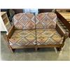 Image 1 : MCM LOVESEAT WITH RATTAN SIDES