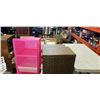 Image 1 : STORAGE FOOT STOOL WITH INFLATABLES AND NEW KIDS BEACH TOYS