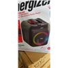 Image 3 : ENERGIZER BTS458 PORTABLE BLUETOOTH SPEAKER WITH WIRELESS MIC - TESTED WORKING, RETAIL $119