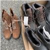 Image 2 : 5 PAIRS OF NEW SIZE 8 FOOTWEAR INCLUDING STEEL TOED BOOTS