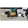 Image 1 : ASSORTED WALLETS AND SASKATCHEWAN ROUGH RIDERS HAND WARMER, ETC