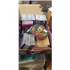 Image 2 : BOX OF ASSORTED PAPERBACK NOVELS AND TRAY OF CDS