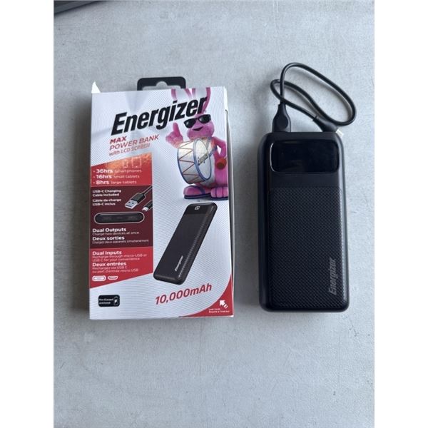 ENERGIZER MAX POWER BANK WITH LCD SCREEN, 20,000MAH AND ENERGIZER MAX POWER BANK WITH LCD SCREEN 10,