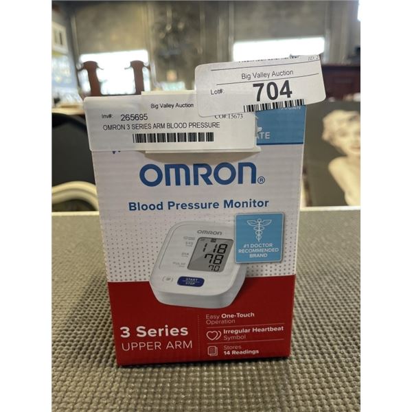 OMRON 3 SERIES ARM BLOOD PRESSURE MONITOR - TESTED WORKING