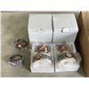Image 1 : 2 WORKING ANGEL POLYSTONE CLOCKS AND 2 ORKING STOP WATCHES W/ EXTRA BATTERIES
