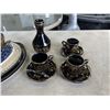 Image 2 : LOT OF GREEK POTTERY ANDCUPS AND SAUCERS