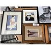 Image 2 : COLLECTION OF SMALL ESTATE ARTWORKS, INCLUDING VINTAGE PHOTO OF WHITE ROCK, MCM PIECES ETC