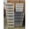 Image 1 : 3 PLASTIC DRAWEER ORGANIZERS