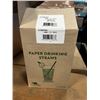 Image 3 : 2 NEW CASE OF AARDVARK PAPER STRAWS, RETAIL $129, 7.75 INCH JUMBO WHITE, TOTAL 4,800PC PER BOX 600PC