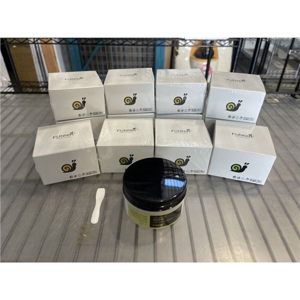 12 NEW FUNNIR SNAIL MUCIN 92% REPAIR CREAM 3.52 OZ JARS, EXP 2027