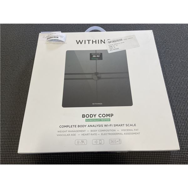 WITHINGS BODY COMP WIFI/ BLUETOOTH SMART SCALE - TESTED WORKING, RETAIL $249