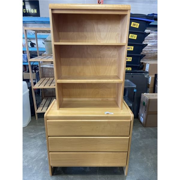 2 PC MAPLE STORAGE CABINET
