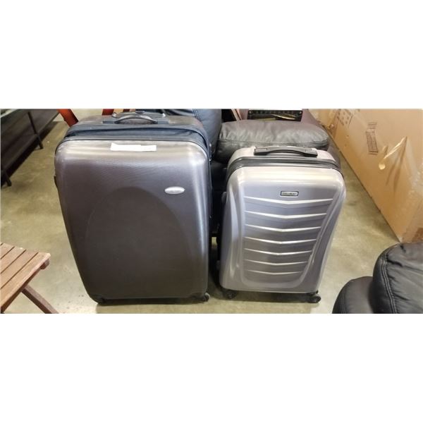 2 HARD SIDED SUITCASES