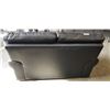 Image 5 : BLACK LEATHER LOVESEAT, GOOD CONDITION