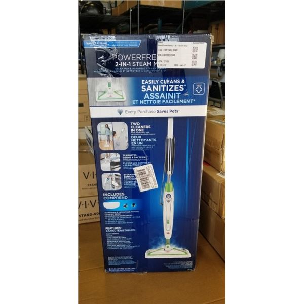 BISSELL POWERFRESH 2 IN 1 STEAM MOP - TESTED WORKING, RETAIL $179