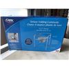 Image 1 : DELUXE FOLDING FOLDING COMMODE AND NEW FOAM SEAT CUSHION