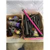 Image 1 : 2 BOXES OF DYSON AND VACUUM PARTS - 1 DYSON WORKS, NO CHARGERS