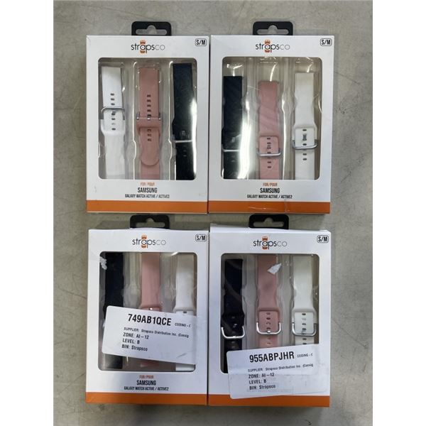 4 NEW 3-PACKS OF SAMSUNG GALAXY WATCH ACTIVE / ACTIVE 2 REAPLCEMENT BANDS