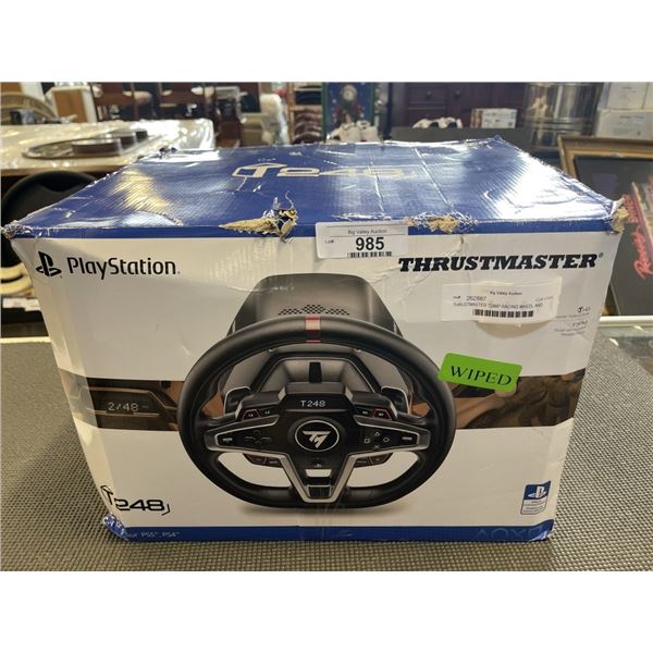 THRUSTMASTER T248P RACING WHEEL AND MAGNETIC PEDAL SET FOR XBOX/ PC - TESTED WORKING, RETAIL $499
