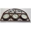 Image 1 : OUTDOOR DECORATIVE CLOCK, THERMOMETER AND HUMIDITY READER