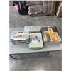 Image 1 : SET OF GLASS STORAGE JARS,  GLASS LOCK CONTAINERS, NEW CUTTING BOARD AND MANDOLIN SLICER