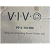 Image 3 : VIVO BEIGE FREESTANDING ROOM DIVIDER, 3 PANEL