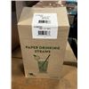 Image 3 : 2 NEW CASE OF AARDVARK PAPER STRAWS, RETAIL $129, 7.75 INCH JUMBO WHITE, TOTAL 4,800PC PER BOX 600PC